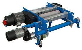Compact double girder electric hoists for cranes